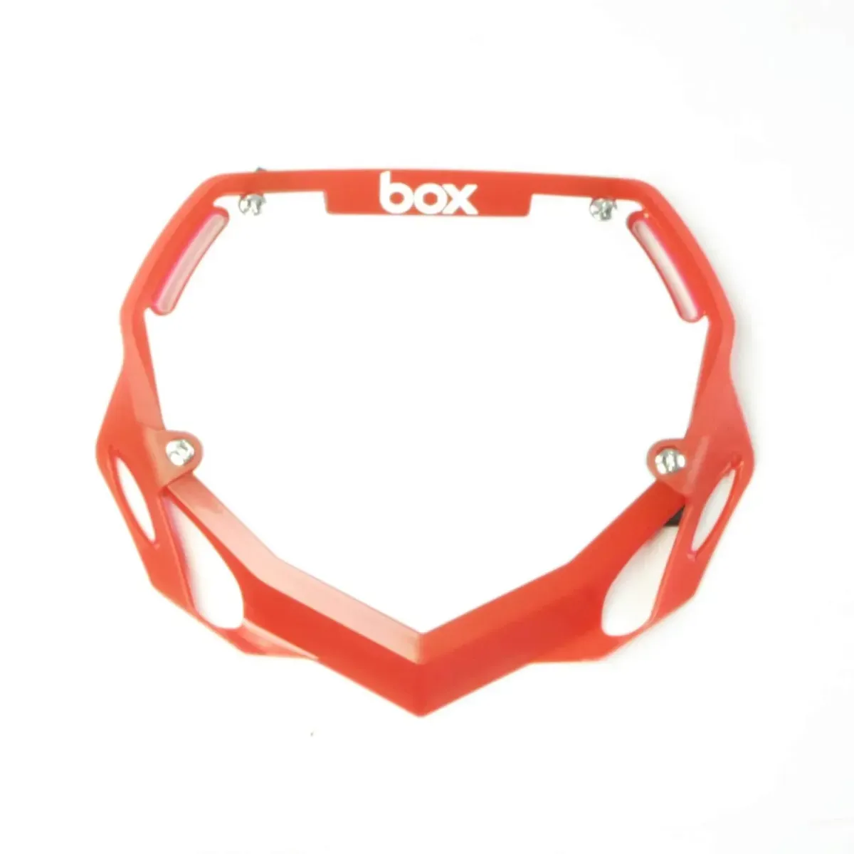 Box Two Number Plate Translucent Red Pro